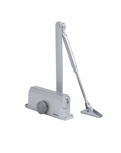 Доводчик дверной d=40SL, от 25-40 кг, цвет серебро Tundra