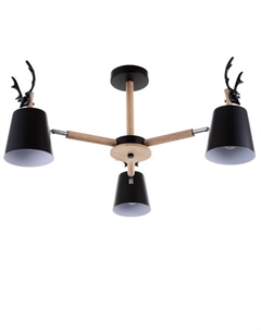 Люстра 1073/3BK E27 60 Вт чёрный 72×72×50 см Bayerlux