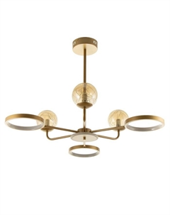 Люстра «Мирбис» 6хLED 4000К 30 Вт 3хG9 золото 75×75×59 см Bayerlux