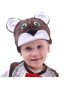 Карнавальная шапка «Медведь», велюр, хлопок, р. 52-57, цвета МИКС (оттенки коричневого) Страна карнавалия