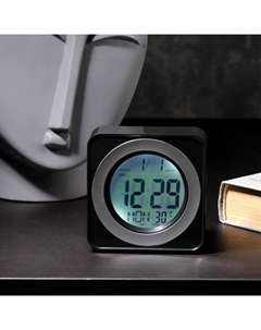 Часы - будильник Luazon LB-20, температура, подсветка срабатывает от хлопка, черный Luazon home