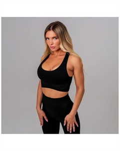 Топ спортивный на широких бретелях, р. M, цвет чёрный Onlytop