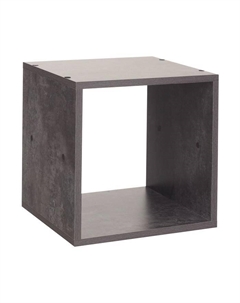 Стеллаж №1 DICE CUBE 1 секция, 360х360х320, Цемент Клик мебель