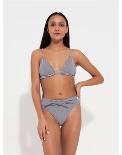 Купальник женский раздельный «Stripe», размер 44, цвет черно-белый Minaku