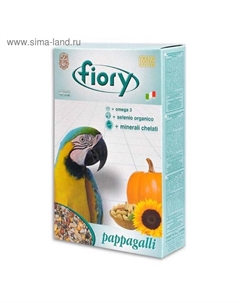 Корм Pappagalli для крупных попугаев, 700 г Fiory