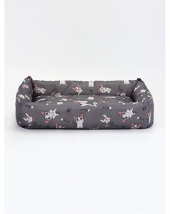 Лежанка для кошек, 60×45×15 см, серая Пижон