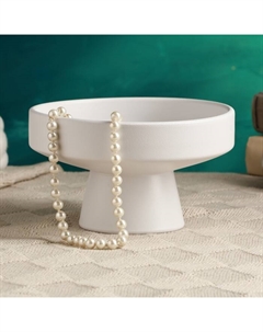 Кашпо - подставка "Кристофер", 16х16х10см, белое Take it easy