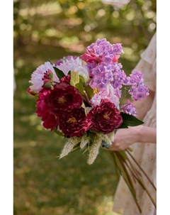 Цветы искусственные «Эустома Розанна», h=70 см, бордовые Poetry in flowers