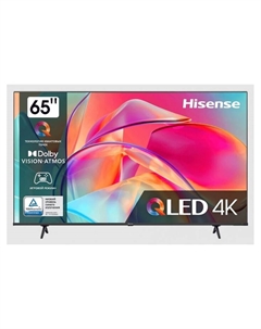 Телевизор HISENSE 65E7KQ, 65", 3840×2160, DVB-T2/C/S2, HDMIх4, USBх1, Q-LED, Smart TV, черный Hisense