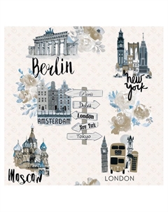 Обои дуплекс «. Д860-01», на бумажной основе, 10.05×0.53 м, цвет голубой Саратовские обои