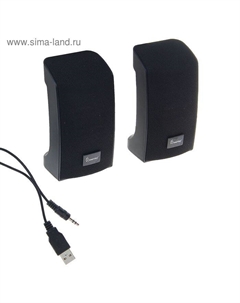Компьютерные колонки SmartBuy ORCA BAND SBA-1000, 2.0, 2×3 Вт, USB, Jack 3.5 мм, черные Smartbuy