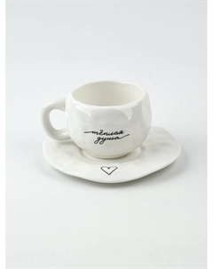 Чайная пара «Минимализм», 300 мл Dolce ceramo.