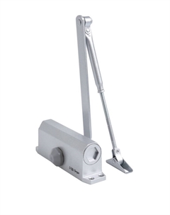 Доводчик дверной d=60SL, до 60 кг, цвет серебро Tundra