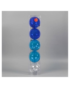 Ёлочные игрушки «Барбара», шары новогодние, d=15 см, набор 5 шт., МИКС Зимнее волшебство