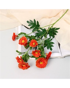 Цветы искусственные "Пижма девичья" 6х65 см, ярко-оранжевый Poetry in flowers