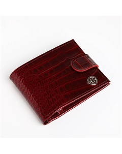 Кошелёк женский, на кнопке, 11.5×1.5×9 см, бордовый Textura