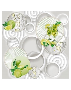 Обои моющиеся «. Ф833-06», на бумажной основе, 10.05×0.53 м, цвет серый/зелёный Саратовские обои