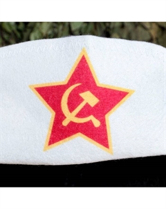 Шапка для бани и сауны «Серп и молот», полиэфир 70%, шерсть 30%, «» Добропаровъ