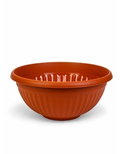 Кашпо-миска для цветов «Ливия», d=40 см, 11.5 л, пластик, коричневое Idea