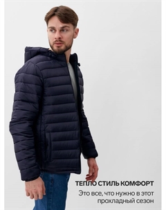 Куртка мужская на молнии, размер 52, синяя Mist