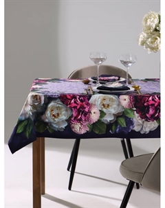 Набор кухонный «. Цветочный этюд»: скатерть 110×150 см, салфетки 40×40 см, 4 шт., 100% хлопок Этель