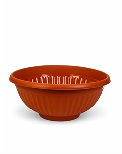 Кашпо-миска для цветов «Ливия», 20 л, d=50 см, h=22 см, терракот Idea