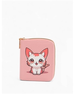Кошелёк на молнии «», 8.5×2.5×10.5 см, с принтом, розовый Выбражулька