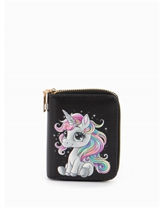 Кошелёк на молнии «», 8.5×2.5×10.5 см, с принтом, чёрный/серый/разноцветный Выбражулька