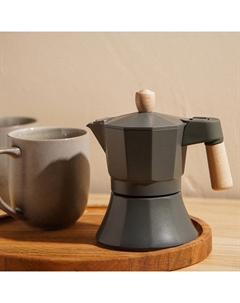 Кофеварка гейзерная SL Home «Ферамо», 150 мл, 11×15.5×12 см, оливковая Sima-land home