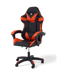 Кресло игровое «», на колёсиках, экокожа, цвет чёрный/красный Клик мебель