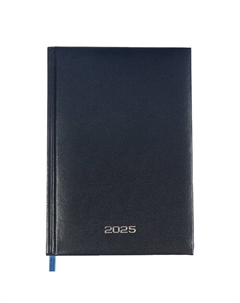 Ежедневник датированный .Orion, А5, 2025, твёрдая обложка из бумвинила с поролоном, 168 листов, синий Attomex