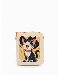 Кошелёк на молнии «», 8.5×2.5×10.5 см, с принтом, бежевый Выбражулька