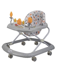 Ходунки «FLY С» 7 силиконовые колеса, музыкальная панель, серый Indigo