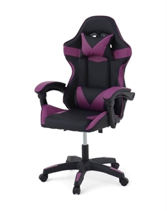 Кресло игровое «», на колёсиках, экокожа, цвет чёрный/фиолетовый Клик мебель