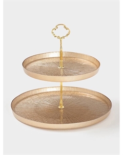 Тарелка «Кувшинка», d=21 см, стекло, золотистая Akcam