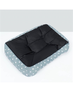 Лежанка для животных «Звезды», 60×45×15 см, серая Пижон