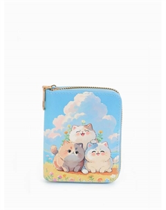 Кошелёк на молнии «», 8.5×2.5×10.5 см, с принтом, голубой Выбражулька