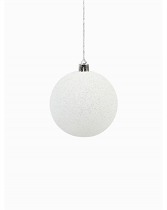 Ёлочные игрушки «Блестящая дымка», шары новогодние, d=8 см, 6 шт., белый Зимнее волшебство