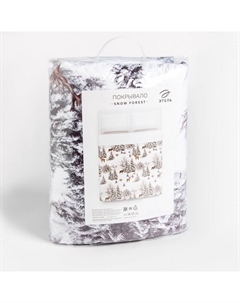 Покрывало 2 сп «» Snow forest, 180×210 см, микрофибра Этель