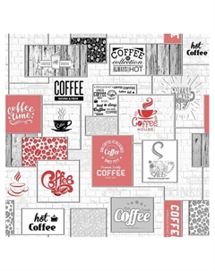 Обои моющиеся «. Ф717-05», на бумажной основе, 10.05×0.53 м, цвет серый/красный Саратовские обои