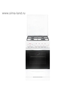 Плита Gefest ПГ 3200-05, газовая, 4 конфорки, 42 л, газовая духовка, белая