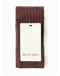 Лосины детские с лямками, рост 86-92 см, коричневые Minaku