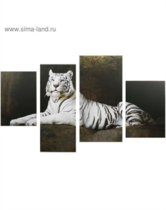 Картина модульная на подрамнике «Бенгальский тигр», 2-30×45; 1-29.5×69; 1-34×69 Сюжет