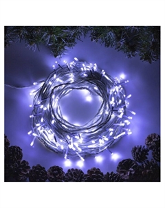Гирлянда «Нить» 20 м, IP20, белая нить, 200 LED, свечение белое, 8 режимов, 220 В Luazon lighting