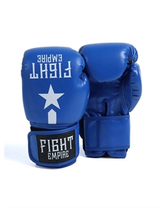 Перчатки боксёрские, размер 10 oz, синие Fight empire