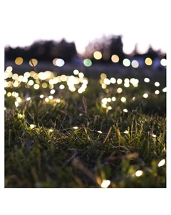 Гирлянда «Нить» 20 м роса, IP20, серебристая нить, 200 LED, свечение тёплое белое, 12 В Luazon lighting