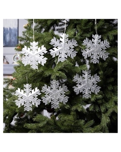 Гирлянда «Нить» 2 м с насадками «Снежинка матовая», IP20, прозрачная нить, 36 LED, свечение синее, 220 В Luazon lighting