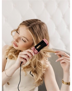 Плойка Luazon LW-20, 35 Вт, керамическое покрытие, d=12 мм, 180°С, розовая Luazon home