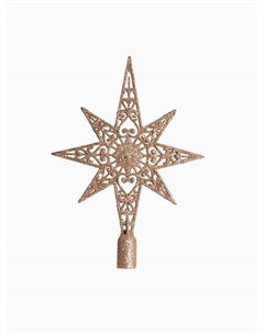 Ёлочные игрушки «Глория», набор с верхушкой 43 шт. (32 шара, 4 сосульки, 6 звёзд), МИКС Зимнее волшебство