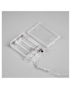 Гирлянда «Нить» 5 м роса с насадками «Сияние», IP20, нить серебристая, 50 LED, батарейки AAx3 (не в комплекте), свечение RGB Luazon lighting